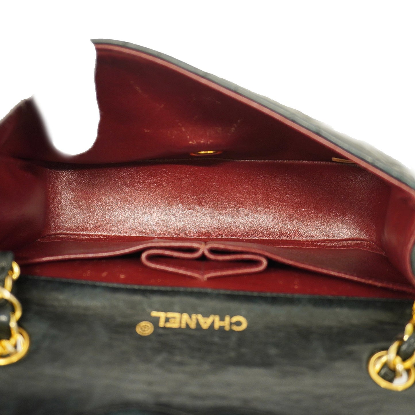 CHANEL Matelasse Chain Shoulder Women's Leather Shoulder Bag Black