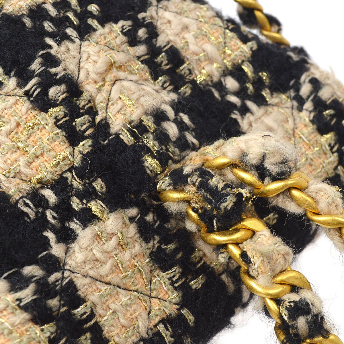 CHANEL * 1994 Tweed DUMA Backpack Medium