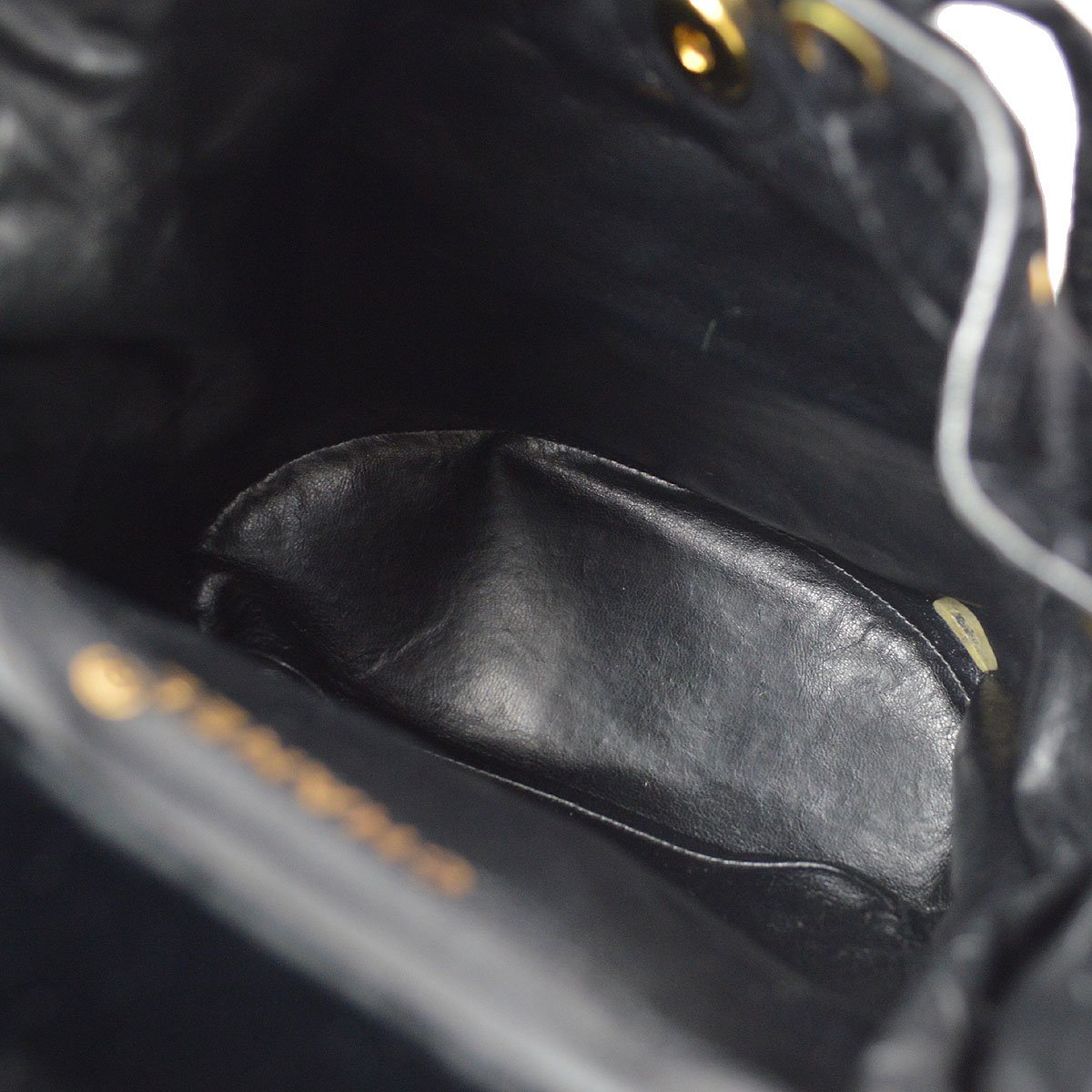 CHANEL * 1990s Black Velvet DUMA Backpack Medium