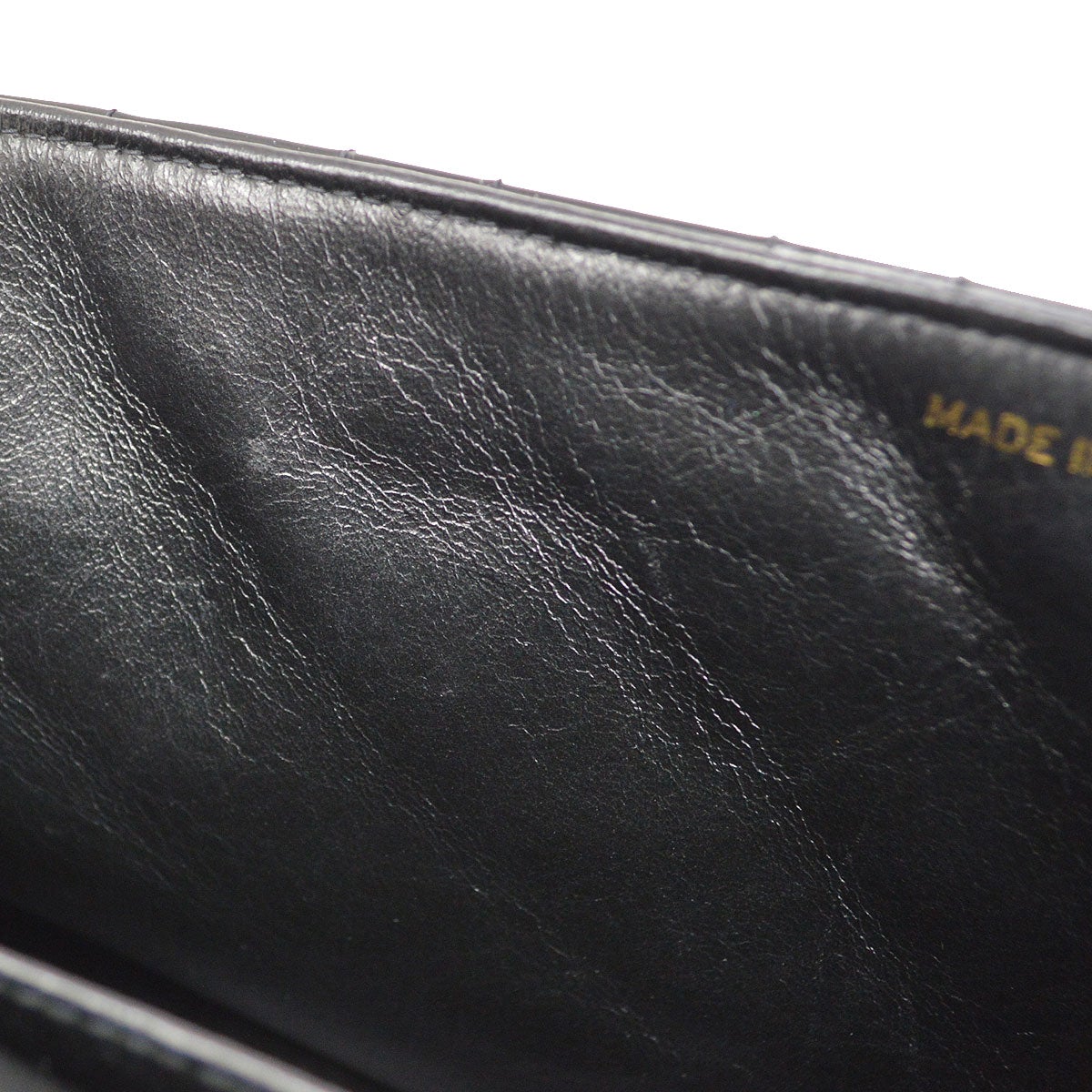 CHANEL * 1994 Black Patent Leather Chain Around Classic Flap Maxi