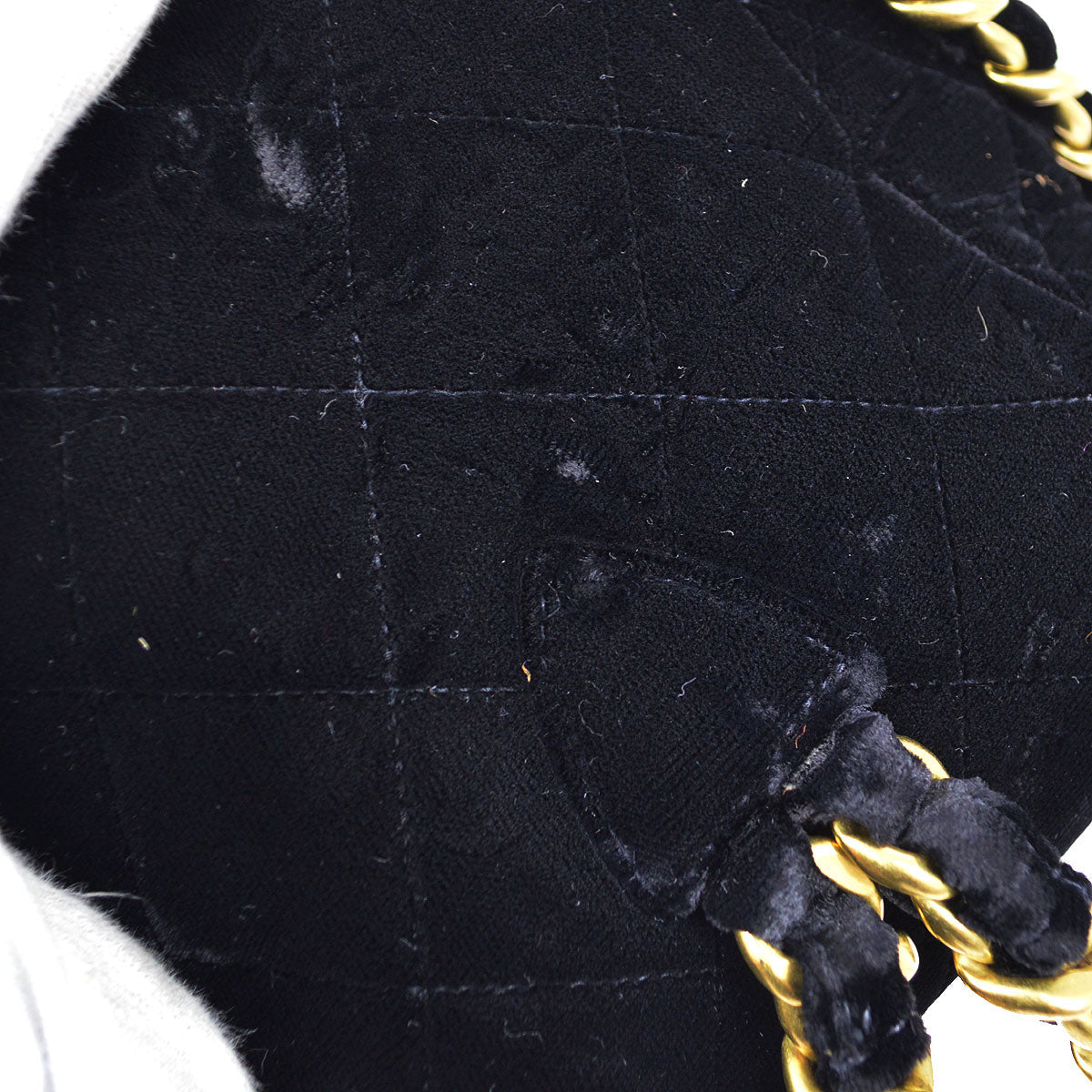 CHANEL * 1994-1996 Black Velvet Duma Backpack Small