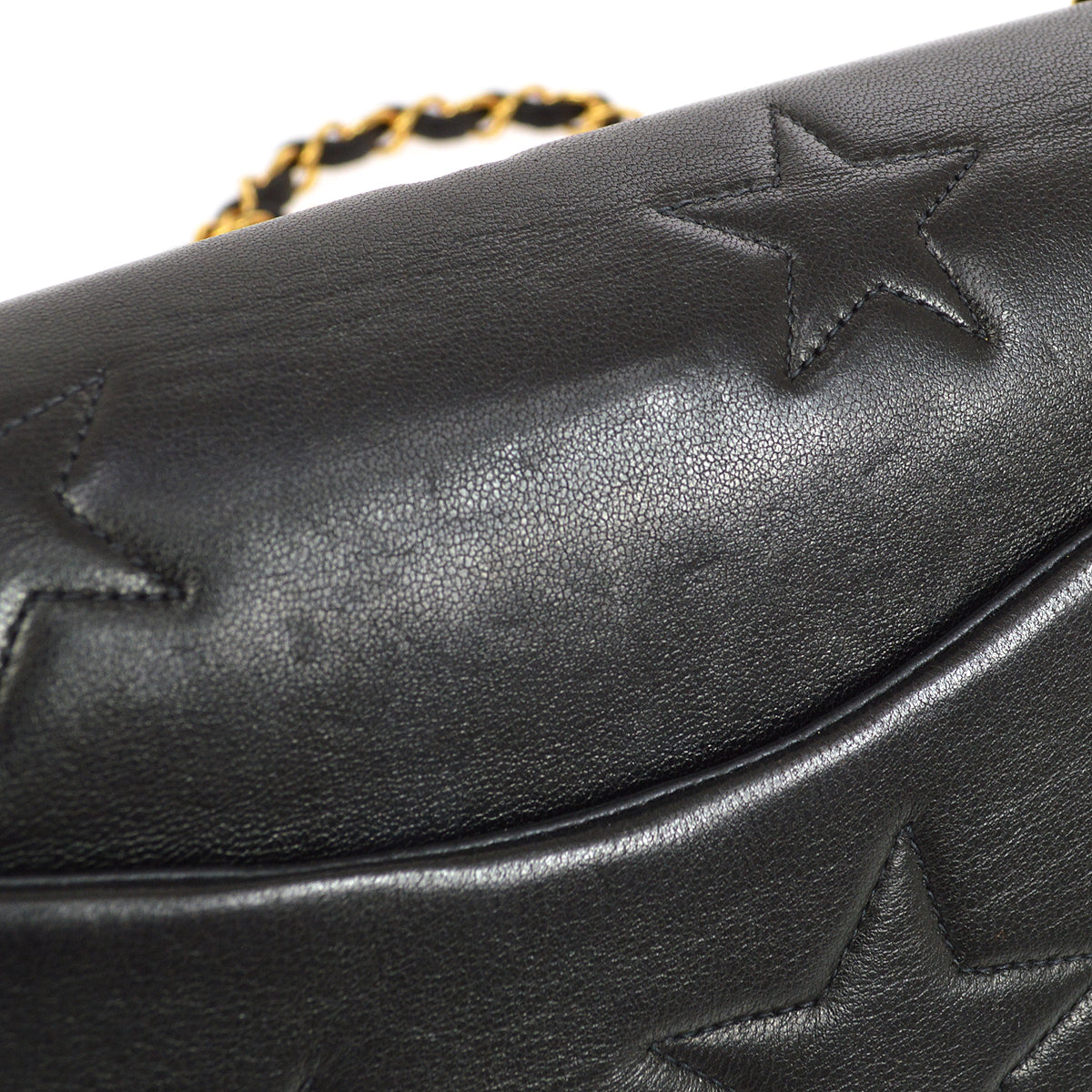 CHANEL * 1994-1996 Star Stitch Classic Single Flap Medium