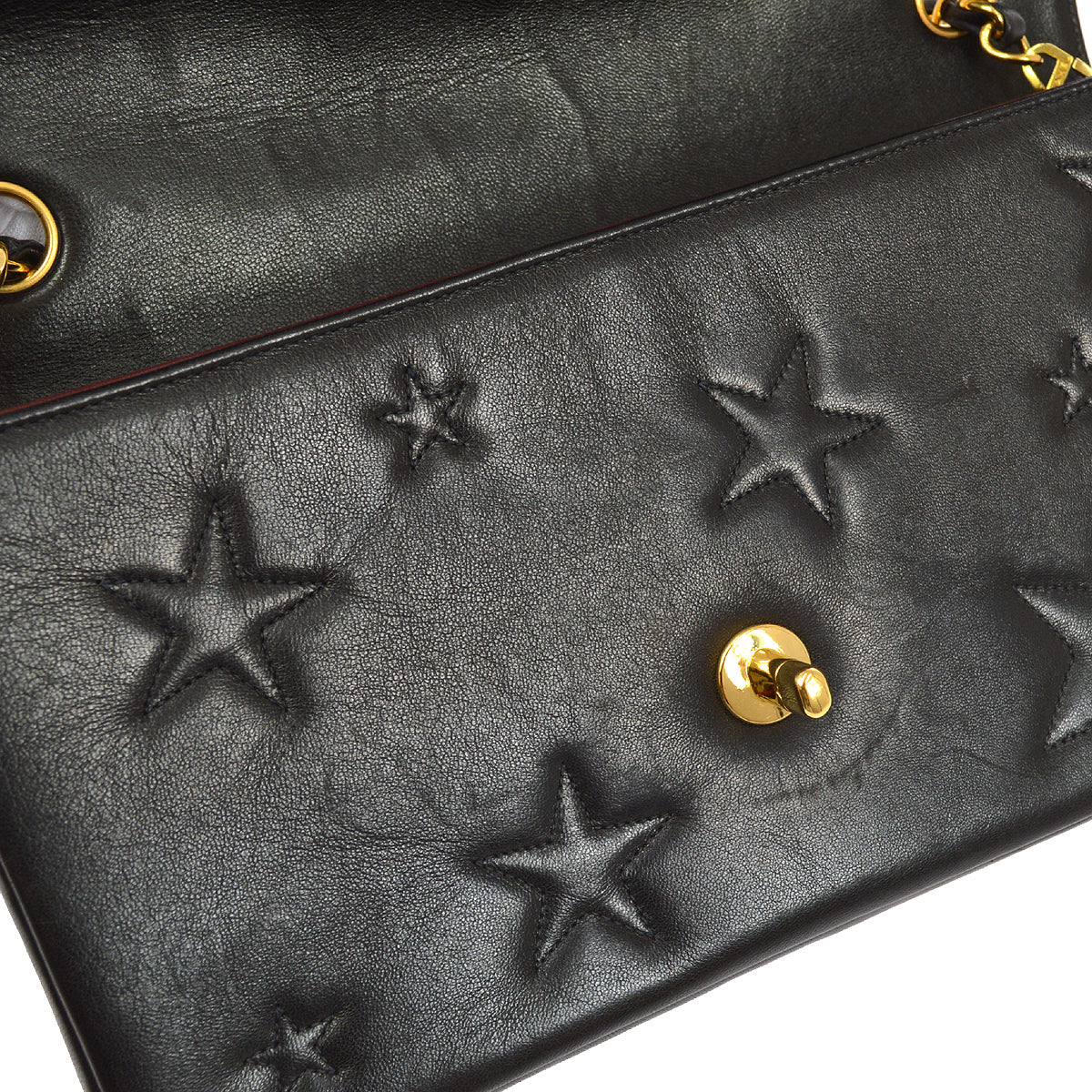 CHANEL * 1994-1996 Star Stitch Classic Single Flap Medium