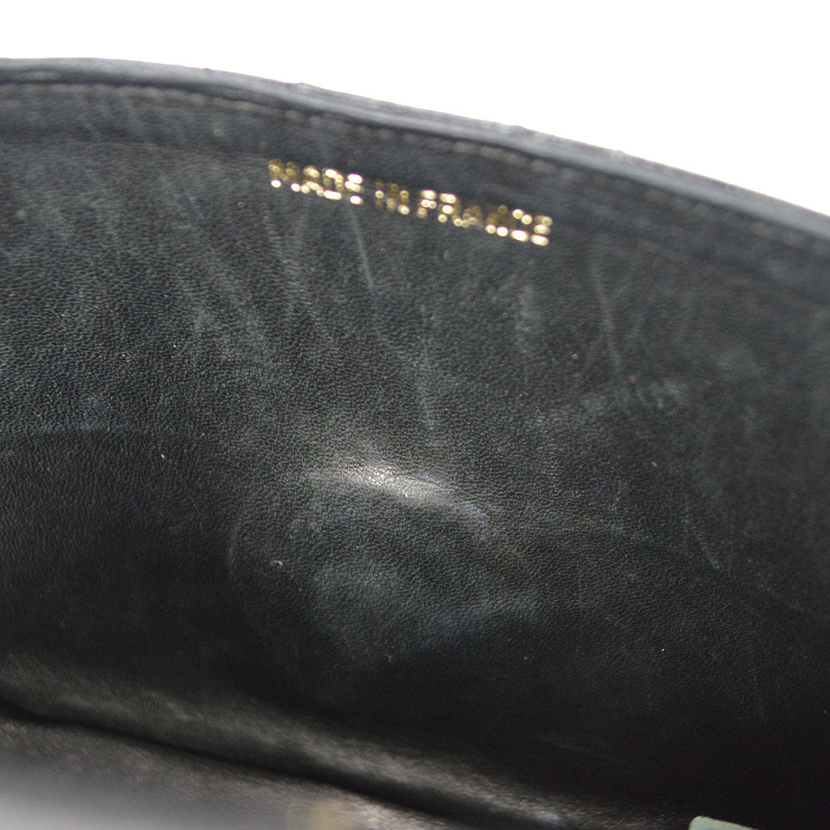 CHANEL * 1991-1994 Classic Square Flap Mini Black Lizard