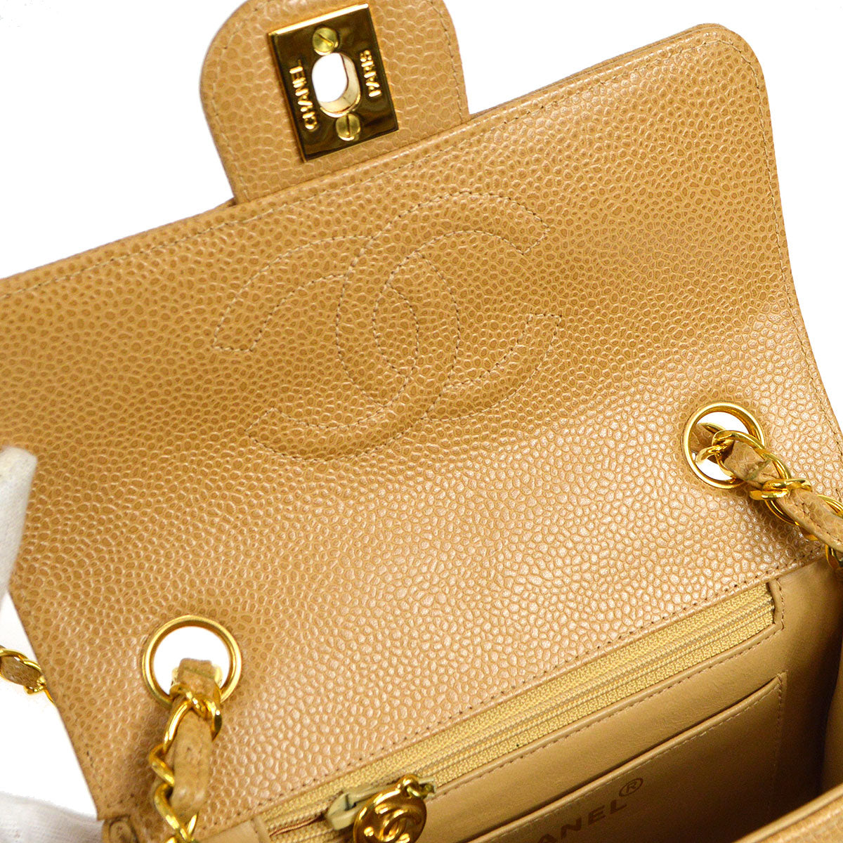 CHANEL * 1994-1996 Horizontal Classic Square Flap Mini