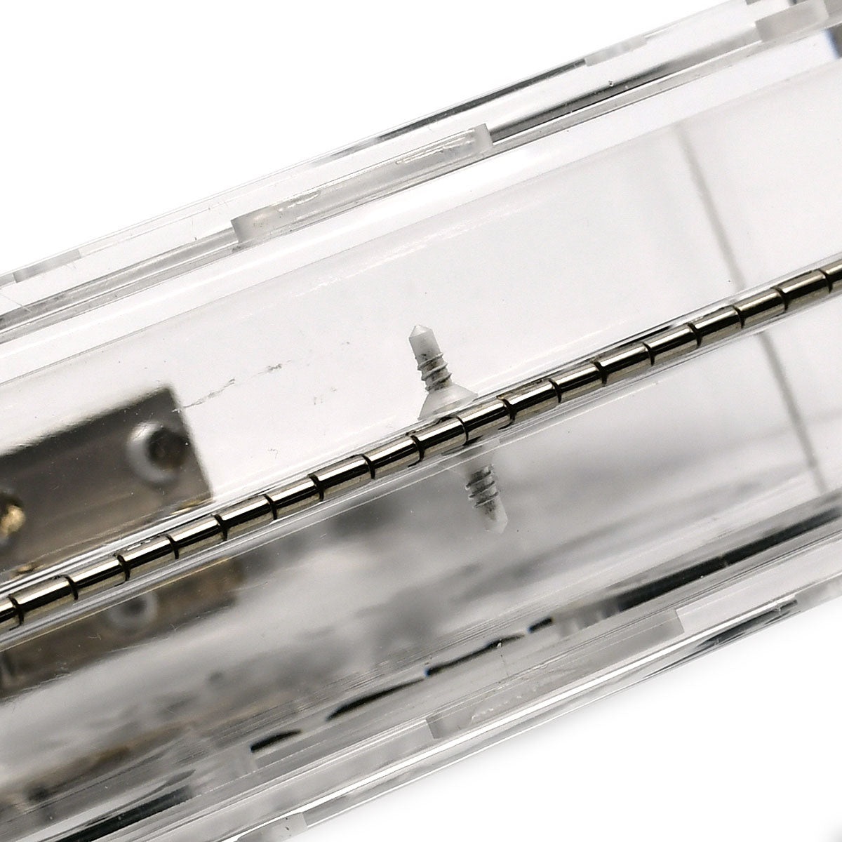 CHANEL * Cassette Tape Chain Clutch Party Bag Clear Plastic