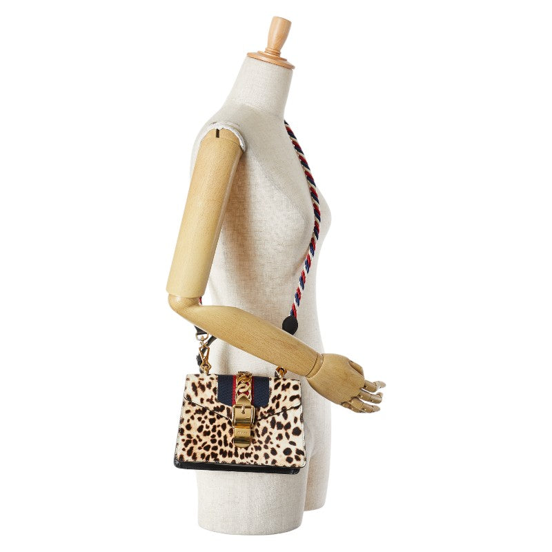 Gucci Harako Sylvie Leopard 2way Bag 470270