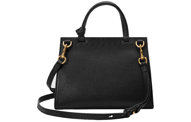 (WMNS) GUCCI Cowhide GG Marmont Logo Single-Shoulder Bag Black