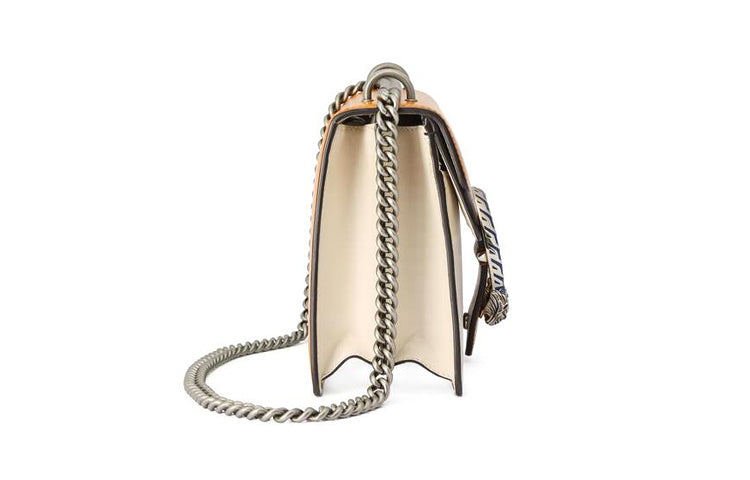 (WMNS) GUCCI Dionysus Leather Single-Shoulder Bag Small Orange/Black/White