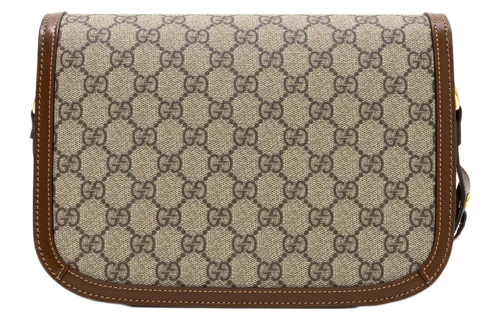 (WMNS) GUCCI 1955 Canvas Single-Shoulder Bag Unisex Small Ebony/Brown