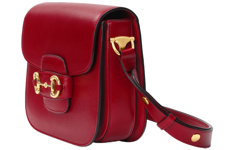 (WMNS) GUCCI 1955Button Vintage Single Shoulder Bag Red
