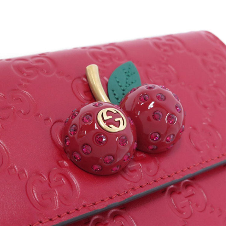(WMNS) GUCCI Canvas Single Shoulder Bag Mini Red