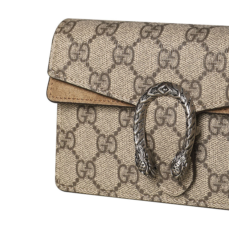 (WMNS) Gucci Dionysus GG Supreme Super Mini Bag 'Beige'