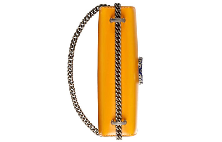 (WMNS) GUCCI Dionysus Leather Single-Shoulder Bag Small Orange/Black/White