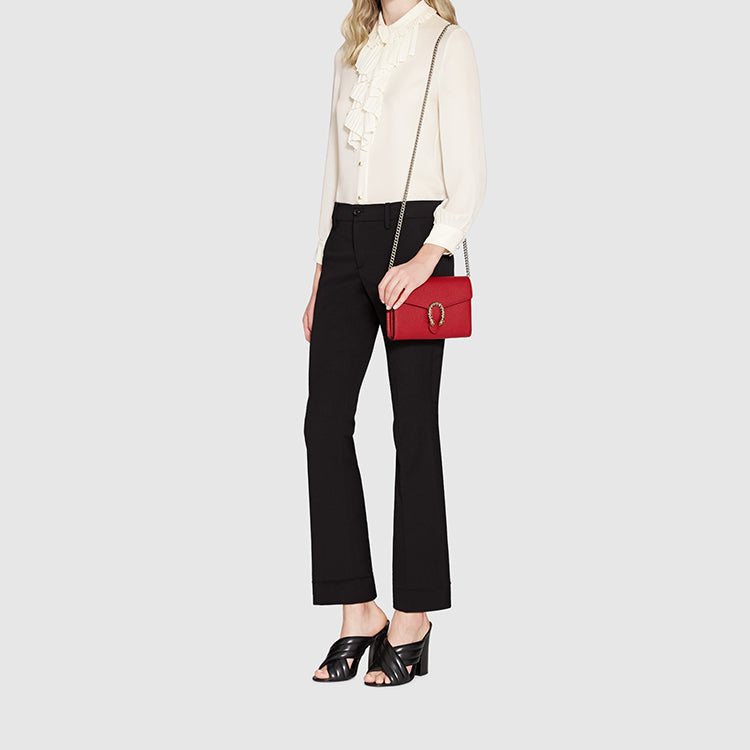 (WMNS) GUCCI Dionysus Mini-Sized Single-Shoulder Bag Red