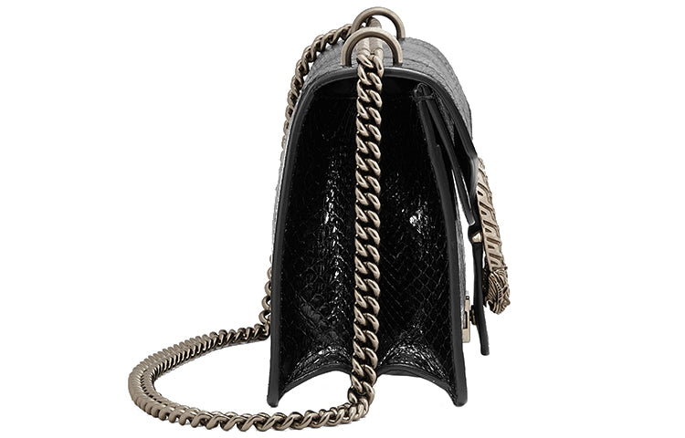 (WMNS) GUCCI Dionysus Leather Single Shoulder Bag Medium Black