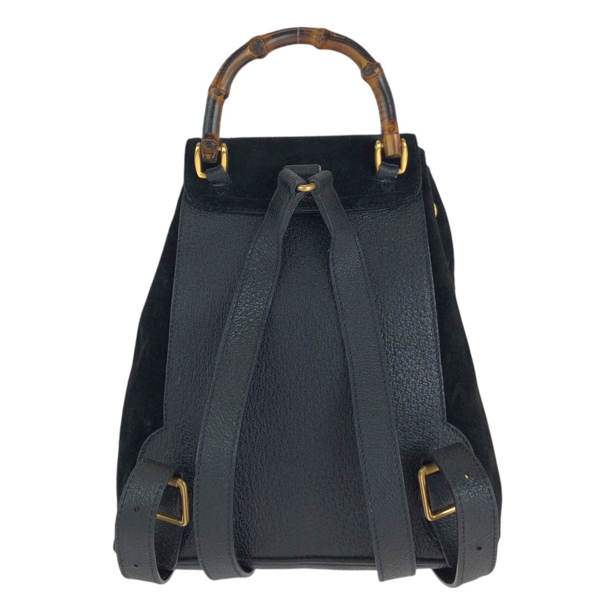 Gucci Bamboo Suede Leather Backpack