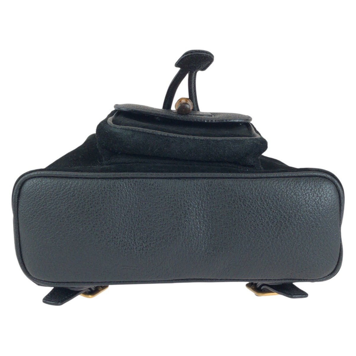 Gucci Bamboo Suede Leather Backpack
