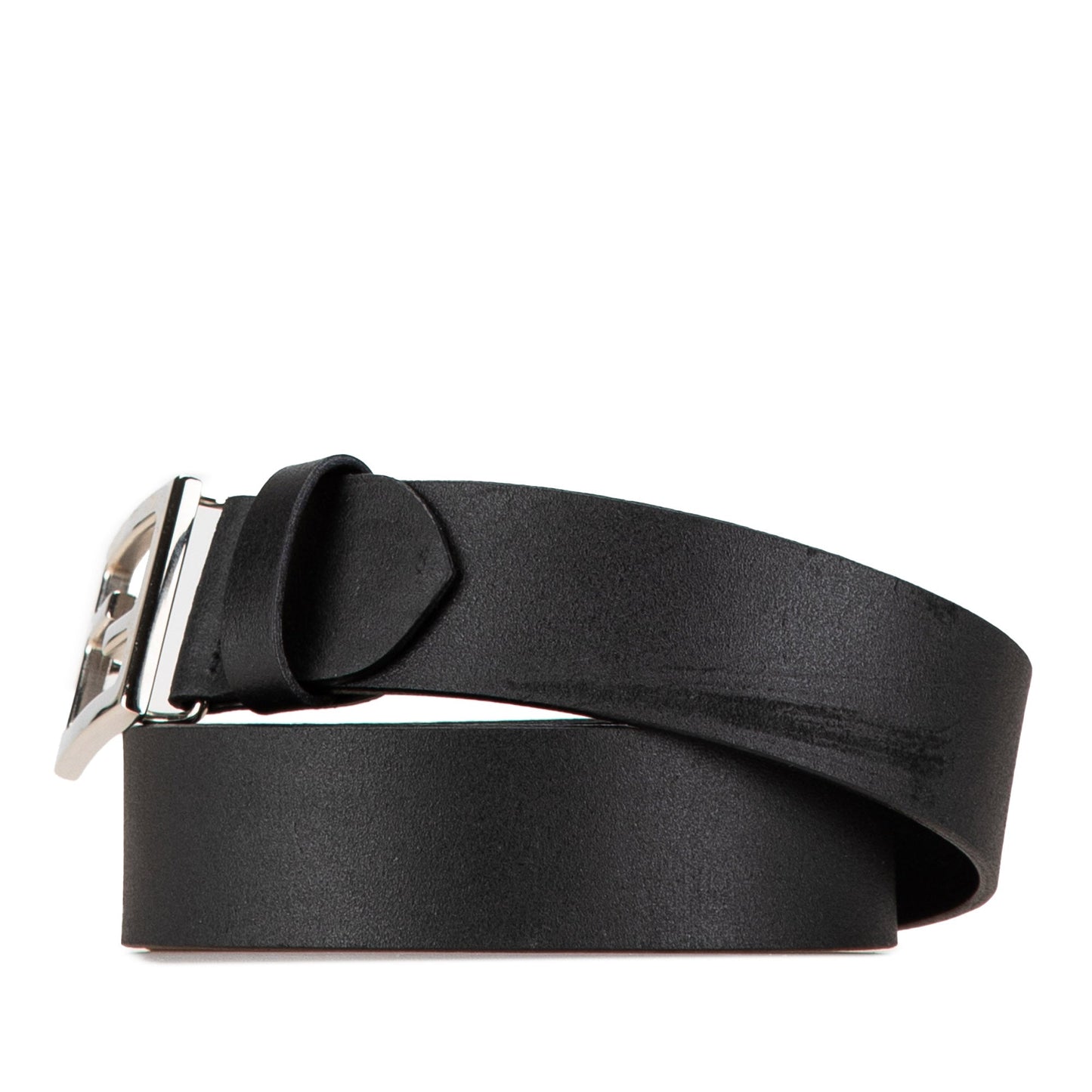 Black Fendi Leather Belt