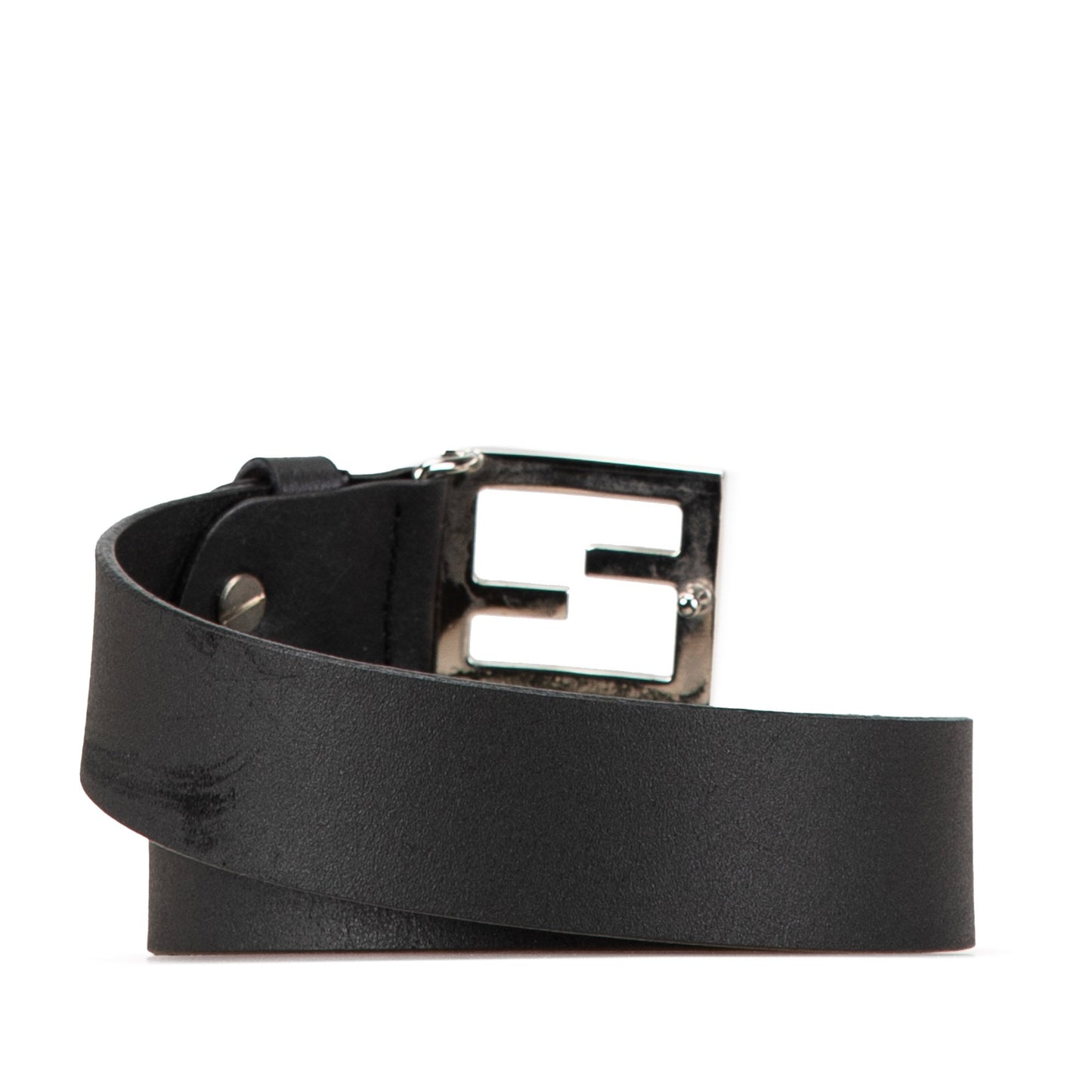 Black Fendi Leather Belt