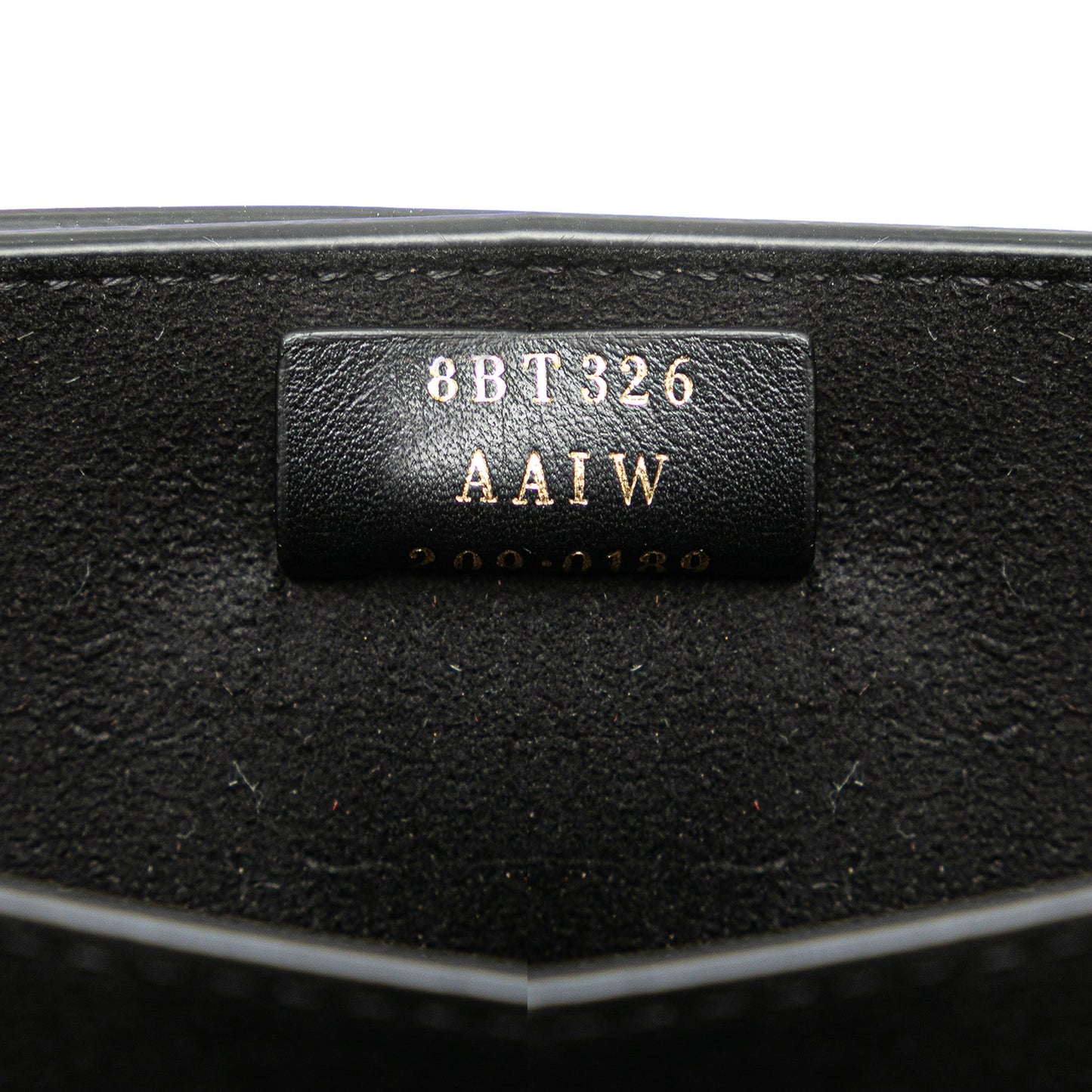 Black Fendi Leather Crystal Fab Crossbody
