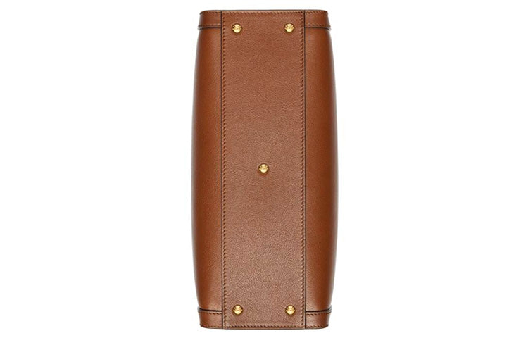 (WMNS) GUCCI Diana Series Tote Leather SingleShoulderMessengerHandholdBag SmallSize Brown
