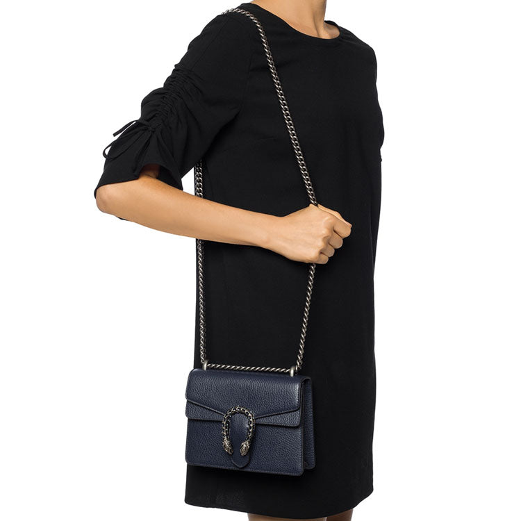 (WMNS) GUCCI Dionysus Chain Crossbody Bag Single Shoulder Bag Blue