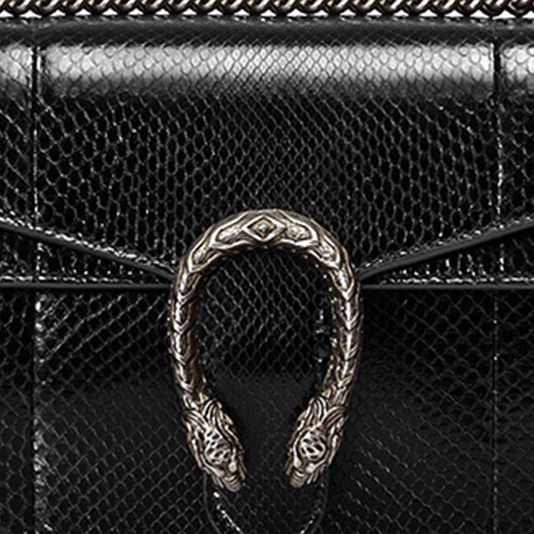 (WMNS) GUCCI Dionysus Leather Single Shoulder Bag Medium Black