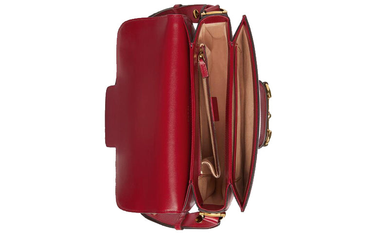 (WMNS) GUCCI 1955Button Vintage Single Shoulder Bag Red