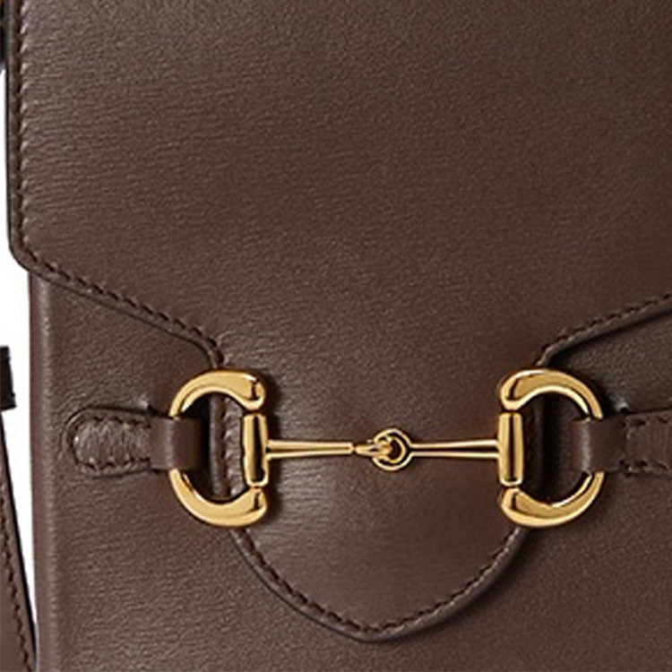 (WMNS) GUCCI Button1955 SeriesClutch Single Shoulder Bag mini Brown