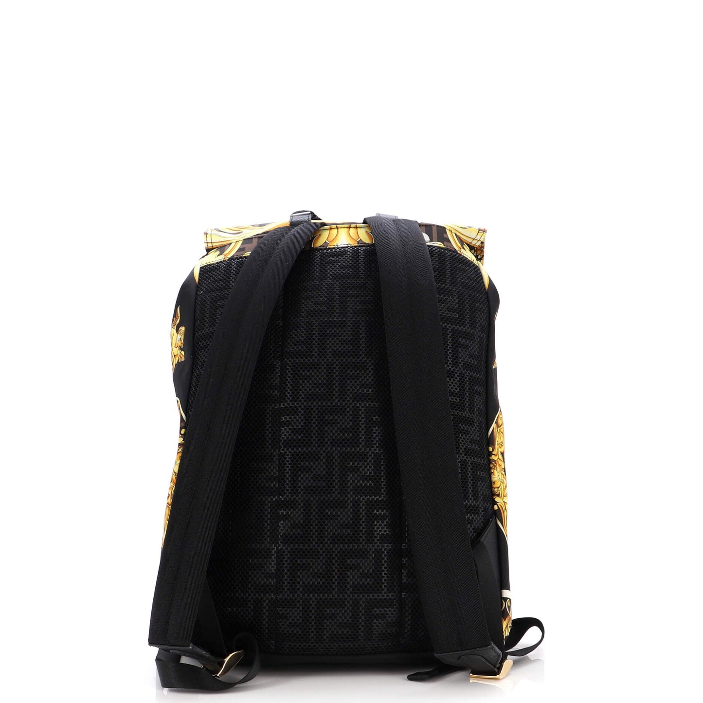 x Versace Fendace Fendiness Backpack Printed Zucca Nylon Medium