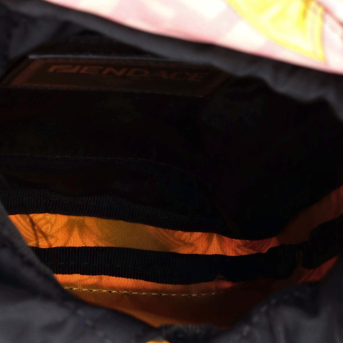 x Versace Fendace Fendiness Backpack Printed Zucca Nylon Mini