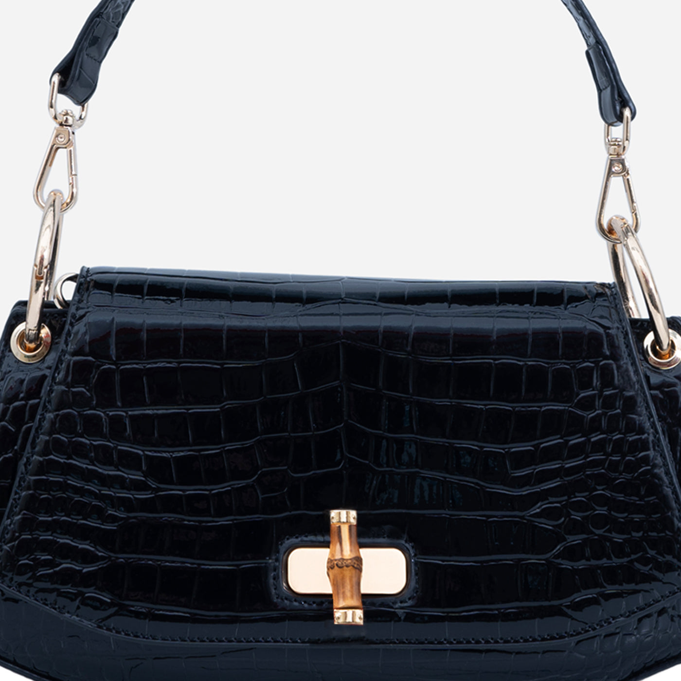Bamboo Croc Shoulder Gerald Bags