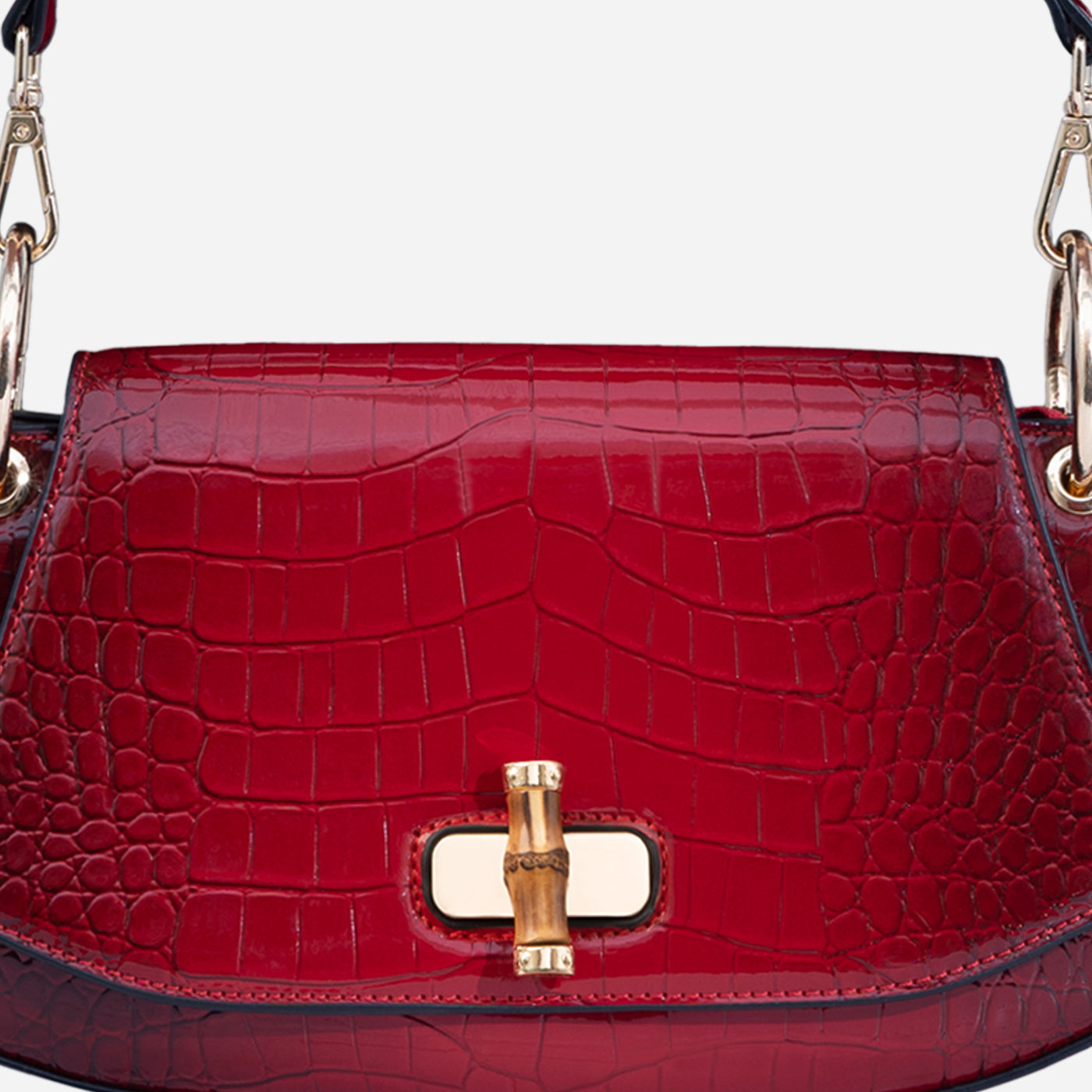 Bamboo Croc Shoulder Gerald Bags