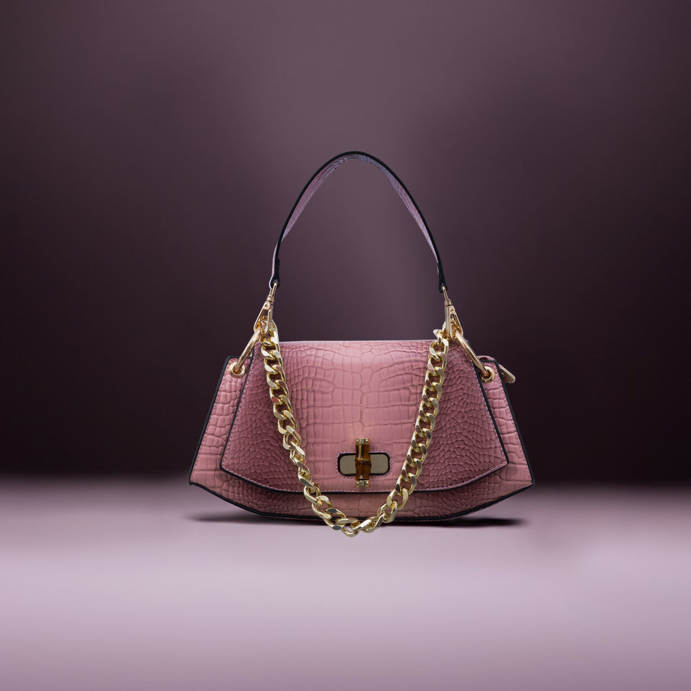 Bamboo Croc Shoulder Gerald Bags