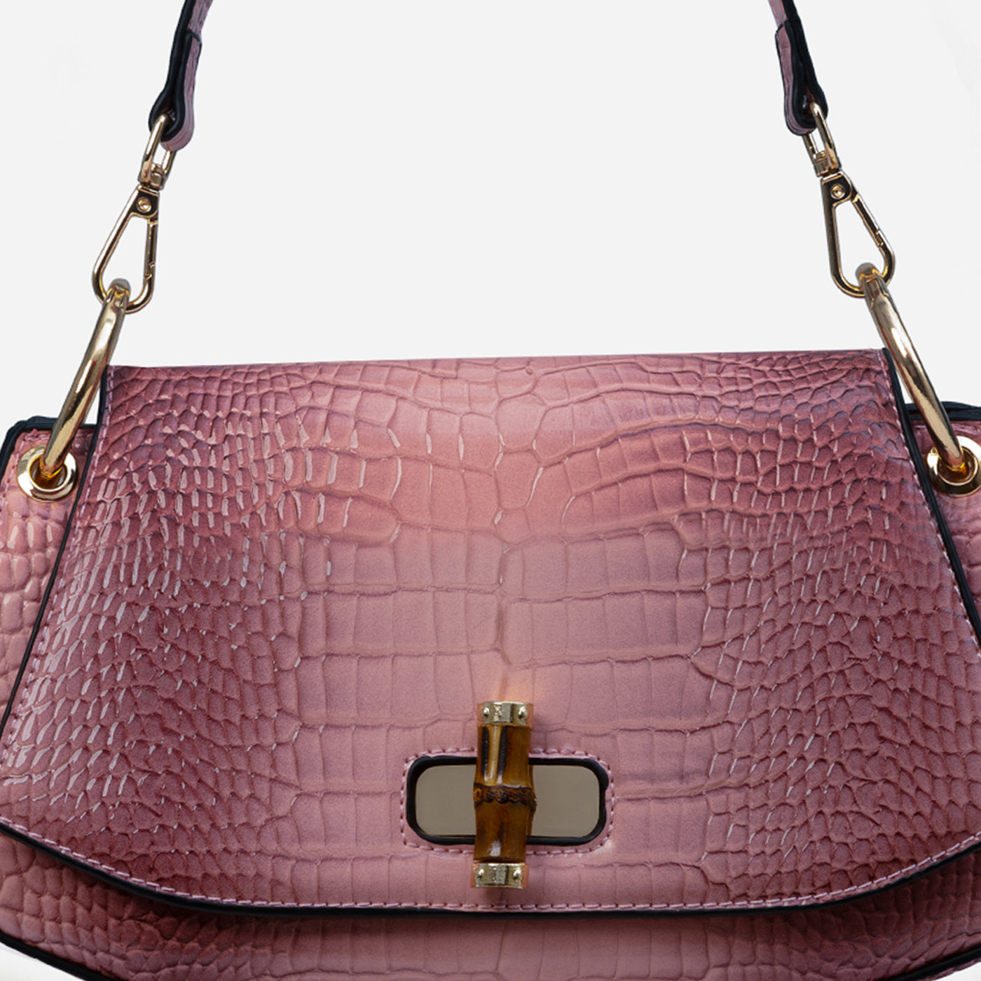Bamboo Croc Shoulder Gerald Bags