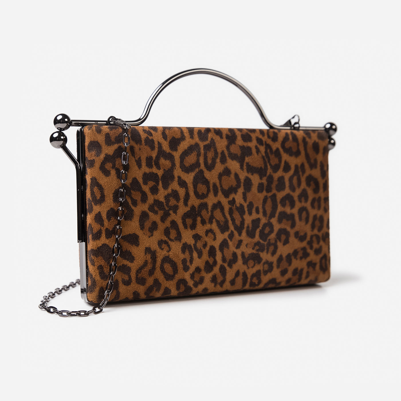 Buckled Glossy Clutch Gerald Bags