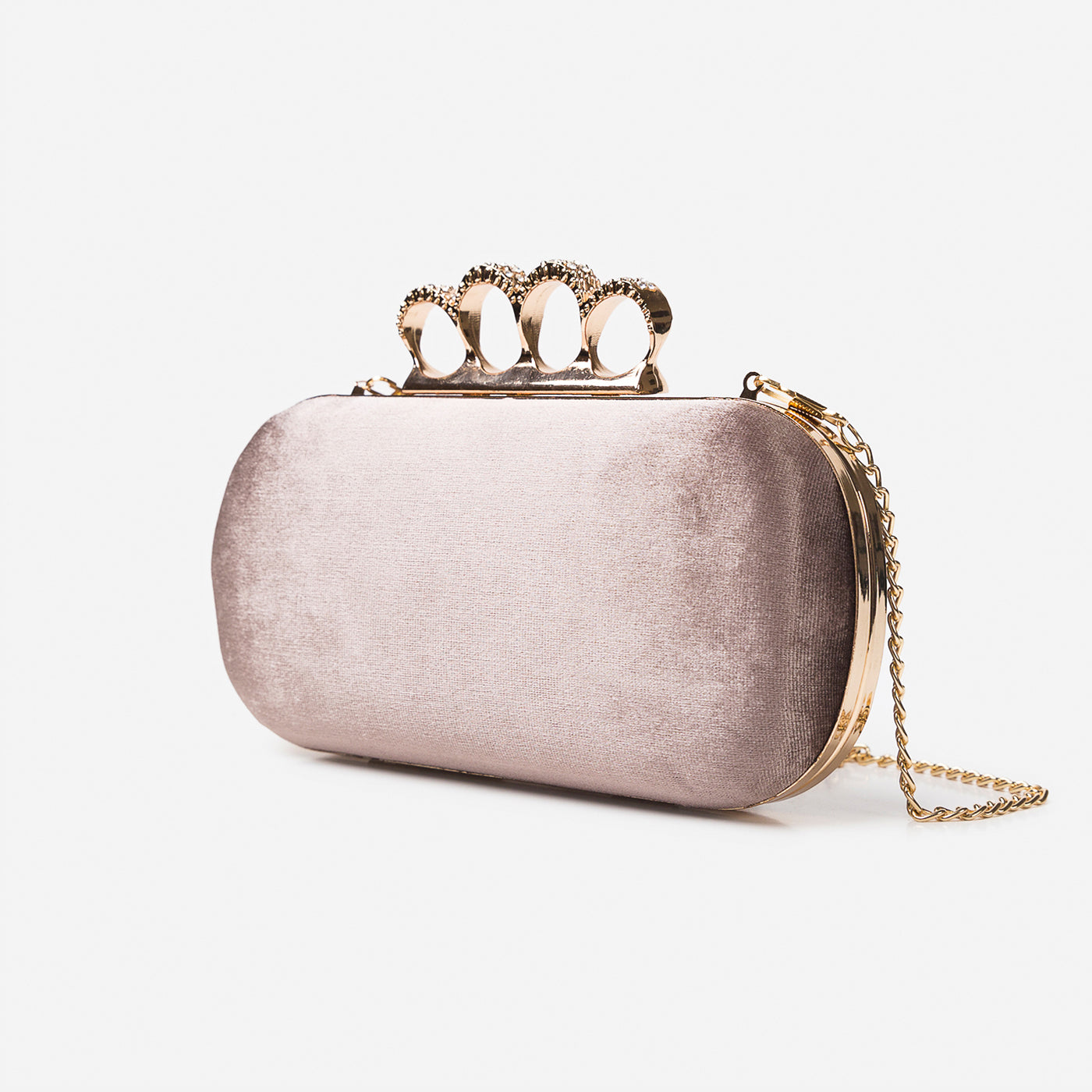Buckled Glossy Clutch Gerald Bags