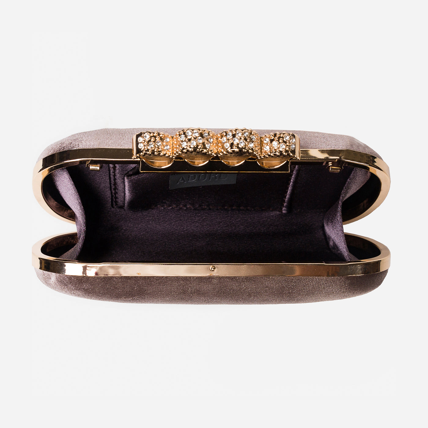Buckled Glossy Clutch Gerald Bags