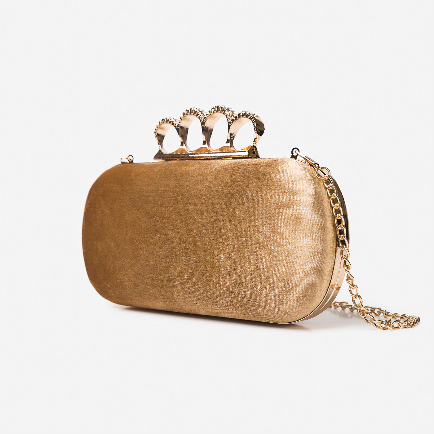 Buckled Glossy Clutch Gerald Bags