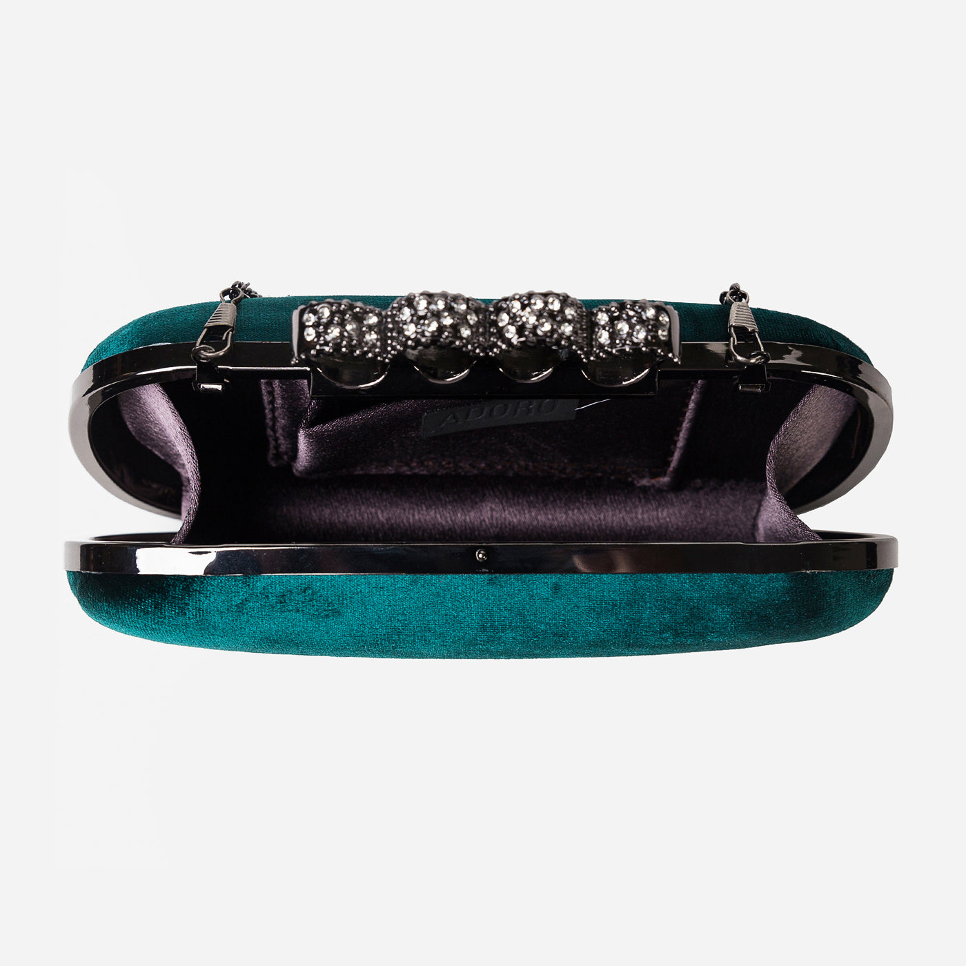Buckled Glossy Clutch Gerald Bags