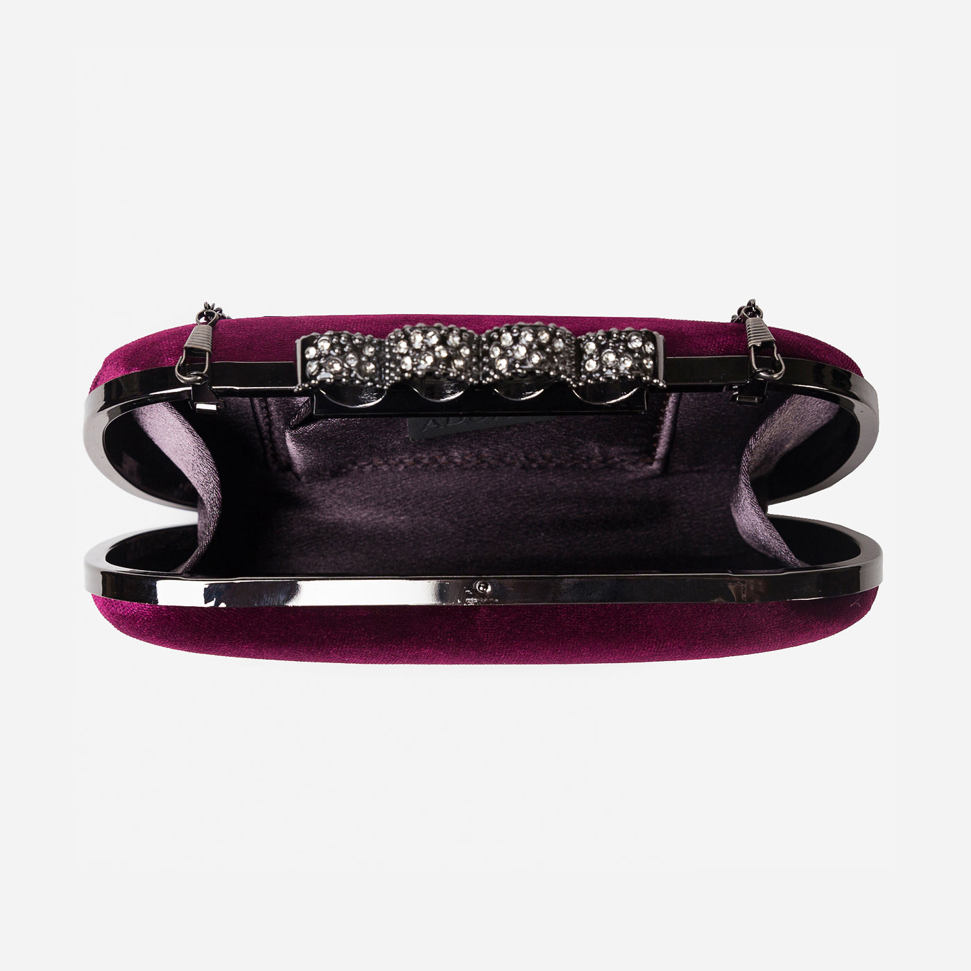 Buckled Glossy Clutch Gerald Bags