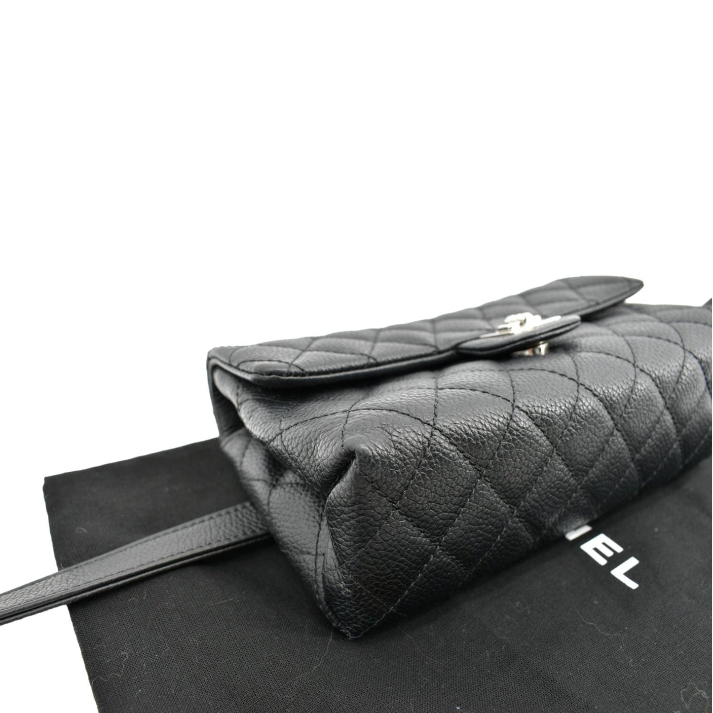 CHANEL Reissue Flap Grained Leather Waist Belt Bag Black
