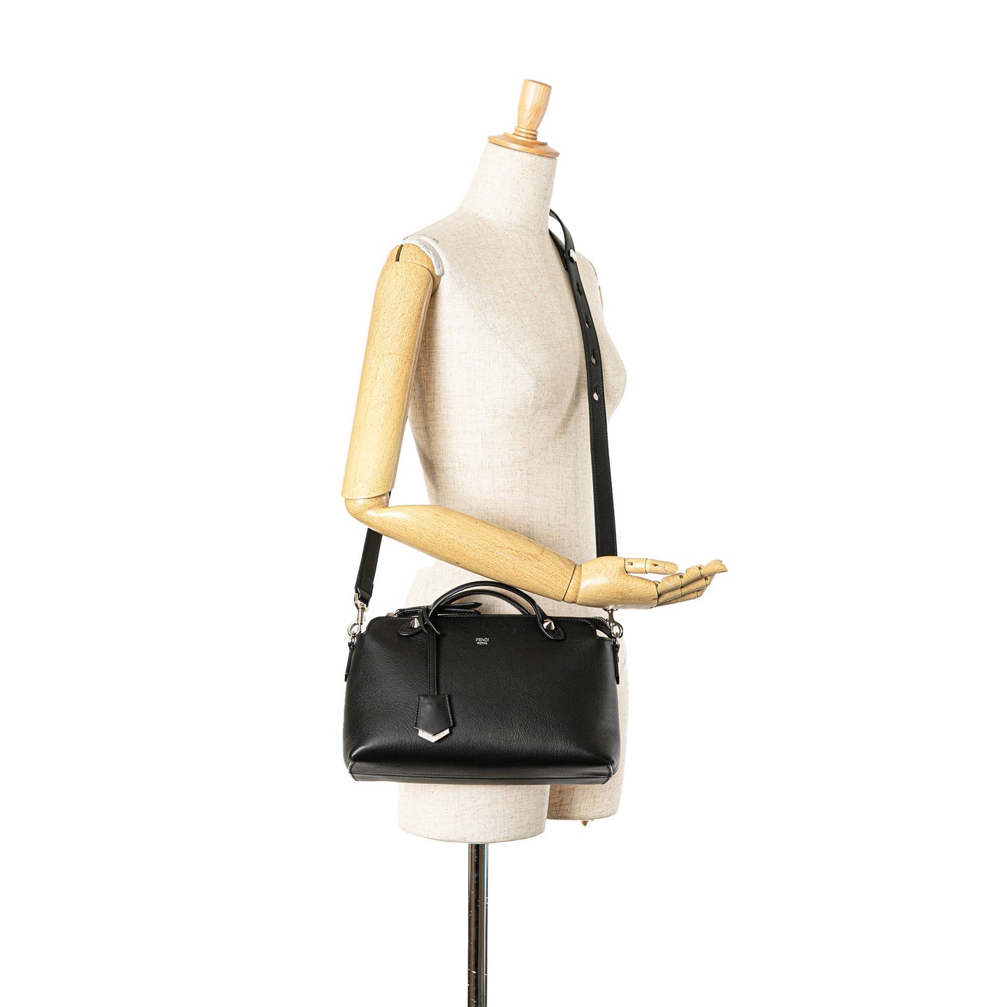 Black Fendi Medium Leather By The Way Satchel