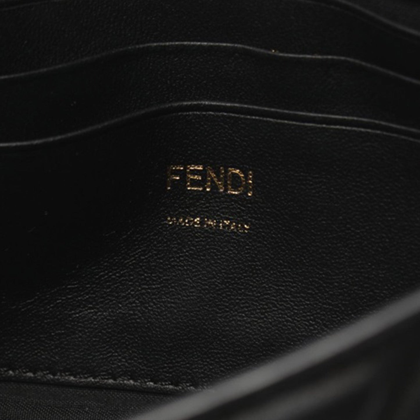 Black Fendi Mini Zucca Embossed Leather Baguette Satchel