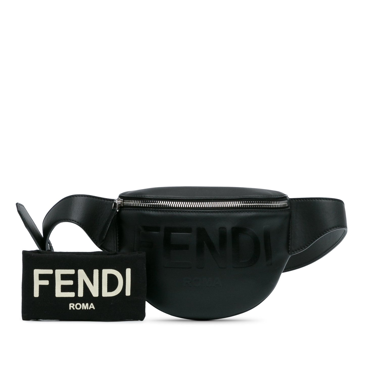 Black Fendi Fendi Logo Belt Bag