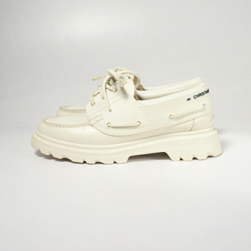 Dior Deck shoes KCB637CRUS03W leather Ivory DIOR WALKER Women 35 Used