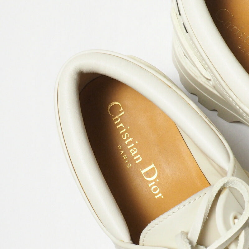 Dior Deck shoes KCB637CRUS03W leather Ivory DIOR WALKER Women 35 Used