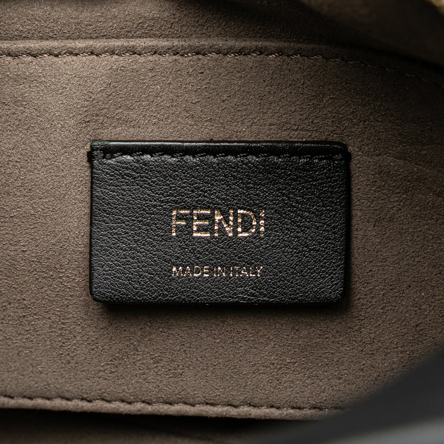Black Fendi Calfskin F is Fendi Camera Bag