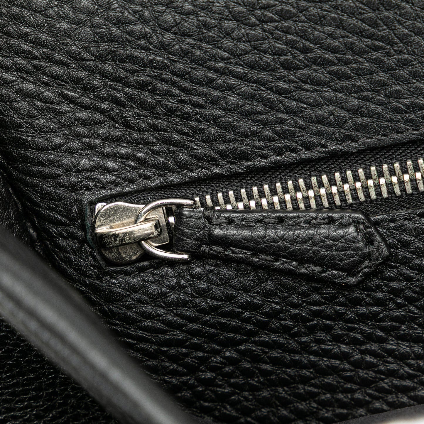Black Fendi Large Leather Selleria Peekaboo Iconic Fit Bag